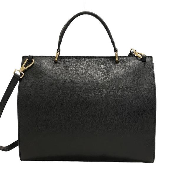 FURLA Metropolis 2WAY Hand Shoulder Bag Handbag Black Ladies - Picture 2 of 10